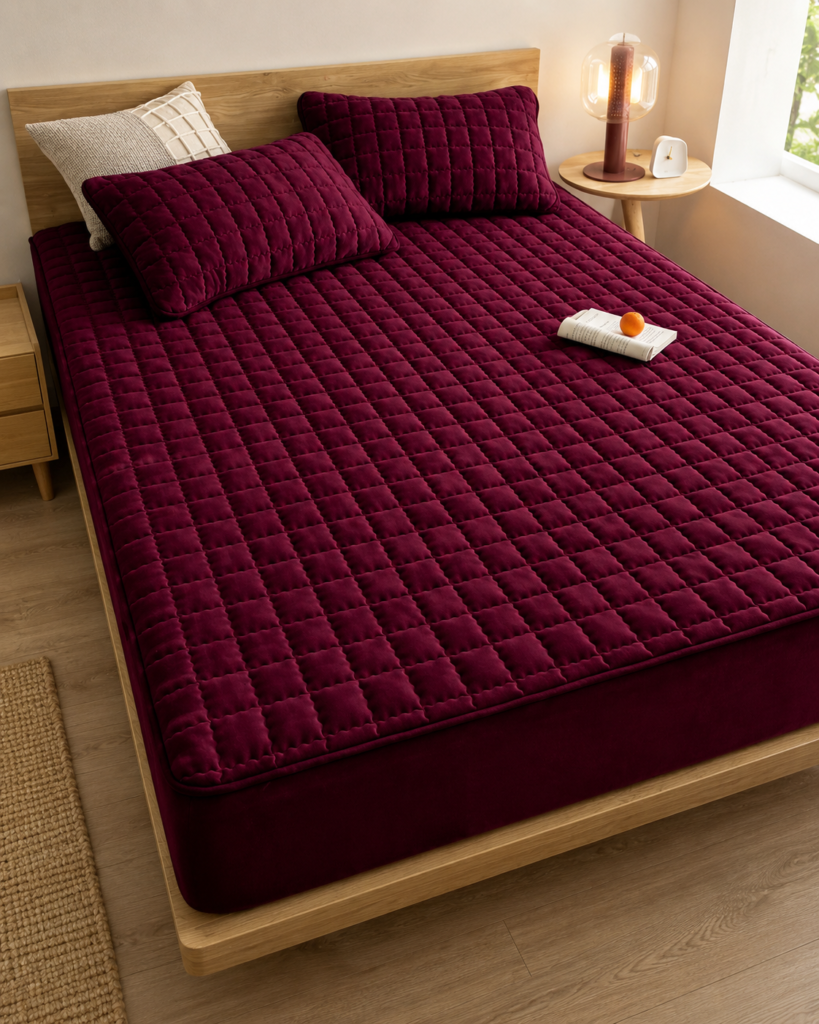 capa-para-colchao-impermeavel-matelado-com-elastico-roxo